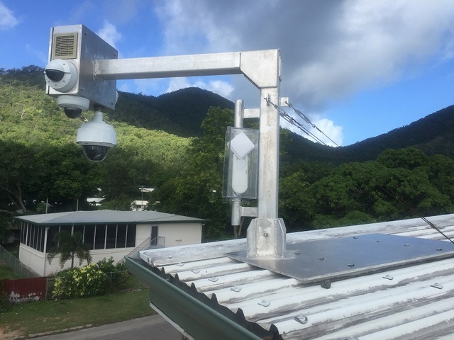 Roof Mounted CCTV - CCTV system installation in Hyde Park Castletown, QLD