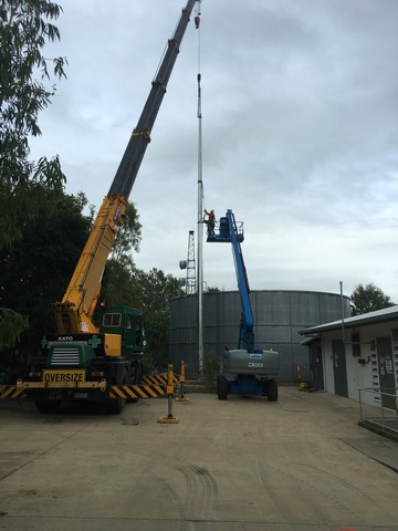 Magnetic Island 30m Pole Install - CCTV system installation in Hyde Park Castletown, QLD